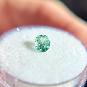 🤯 0.5 CT Natural PARAIBA TOURMALINE LIGHT NEON BLUE-GREEN | Eye-Clean Gemstone